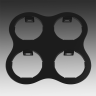 Комплект из светильников и рамки LIGHTSTAR Domino D64707060606